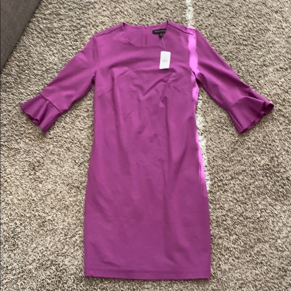 Beautiful purple bell sleeve dress